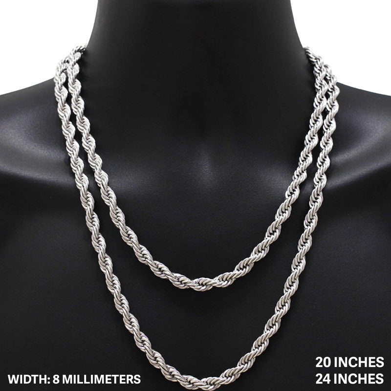 8mm Rope Chain 24"