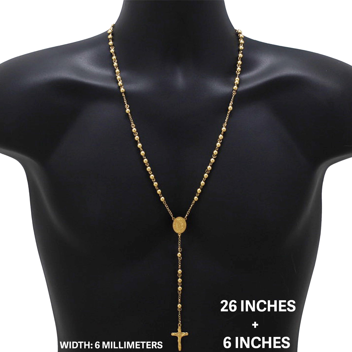 6mm Rosary 26" + 6"