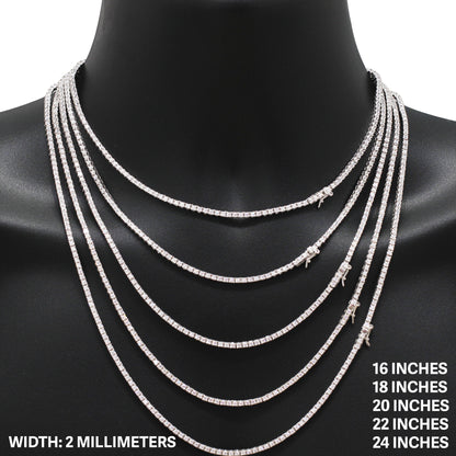 2mm Tennis Chain 16"