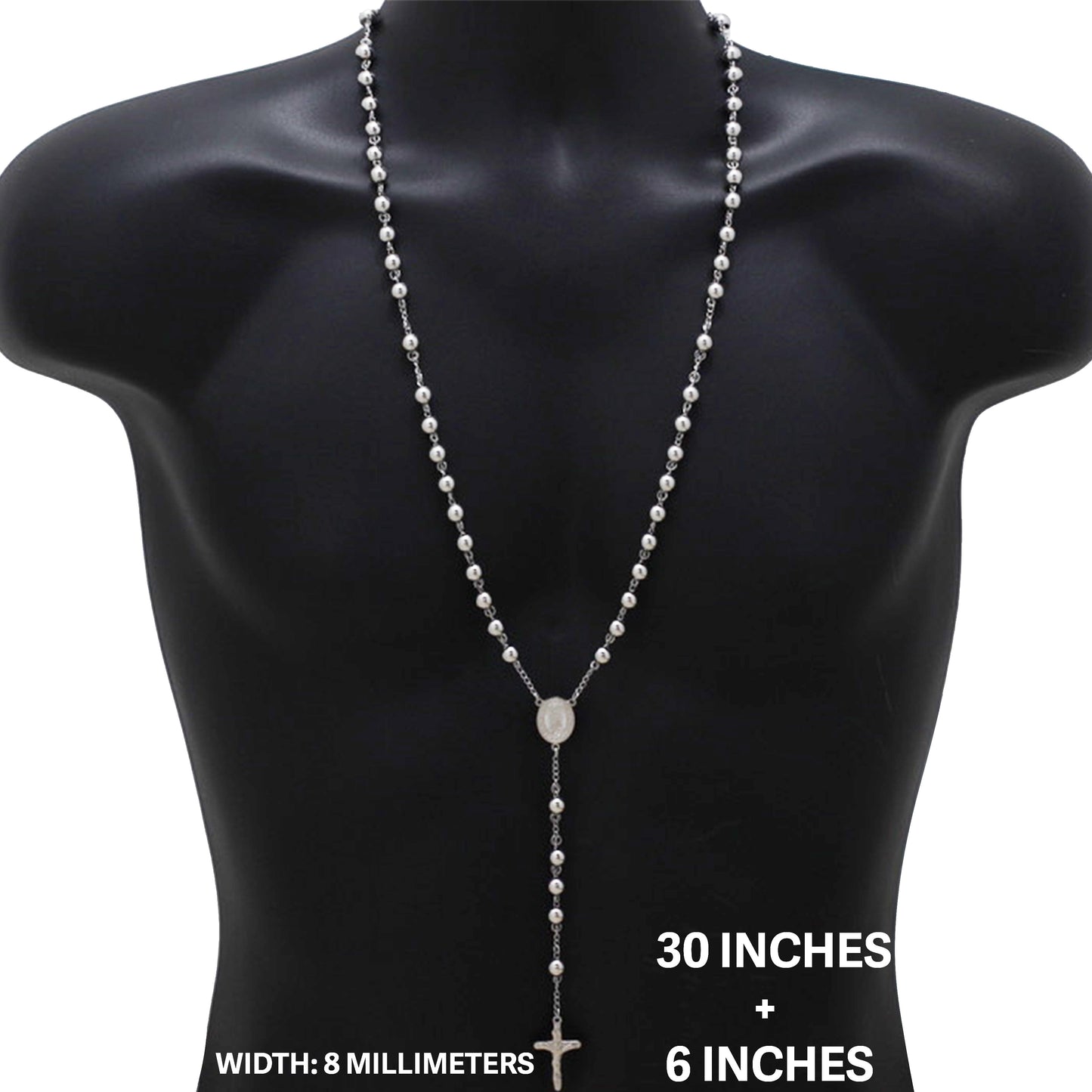 8mm Rosary 30" + 6"