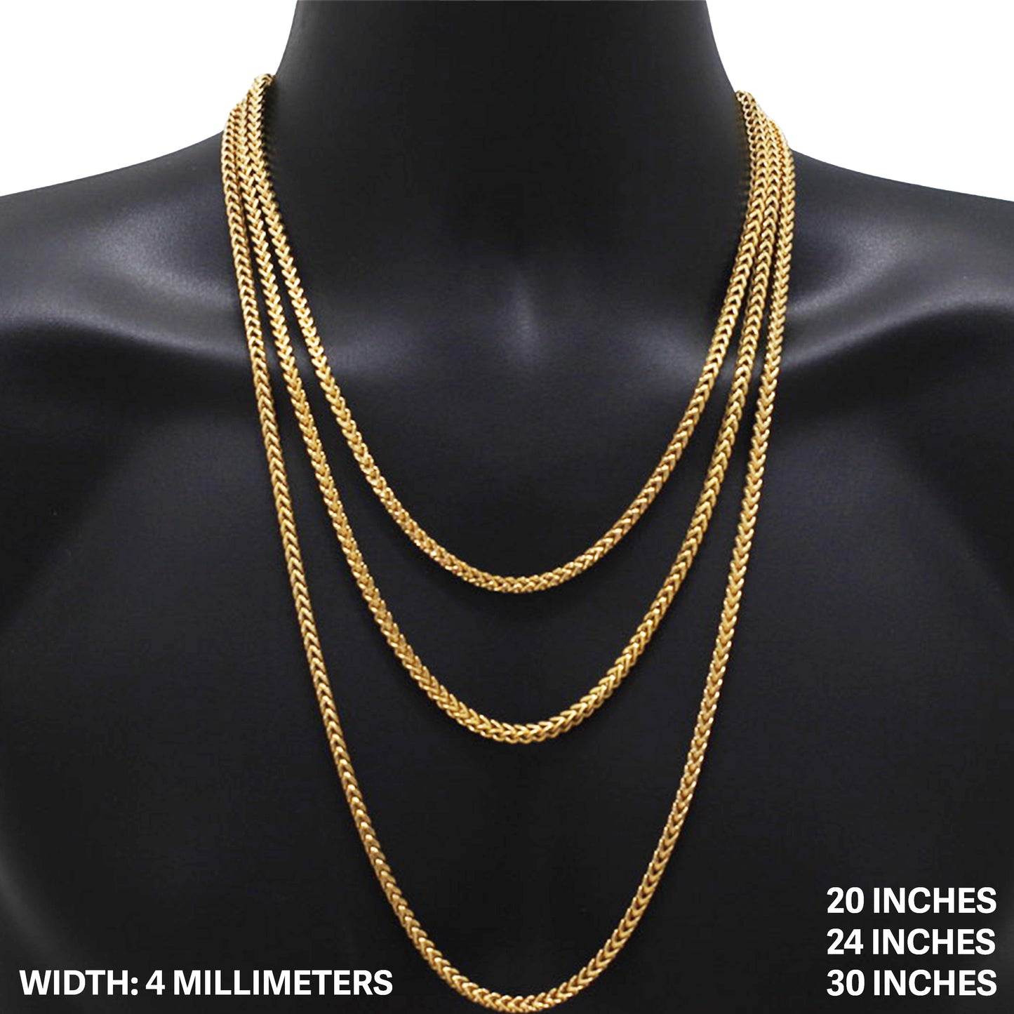 4mm Franco Chain 24"