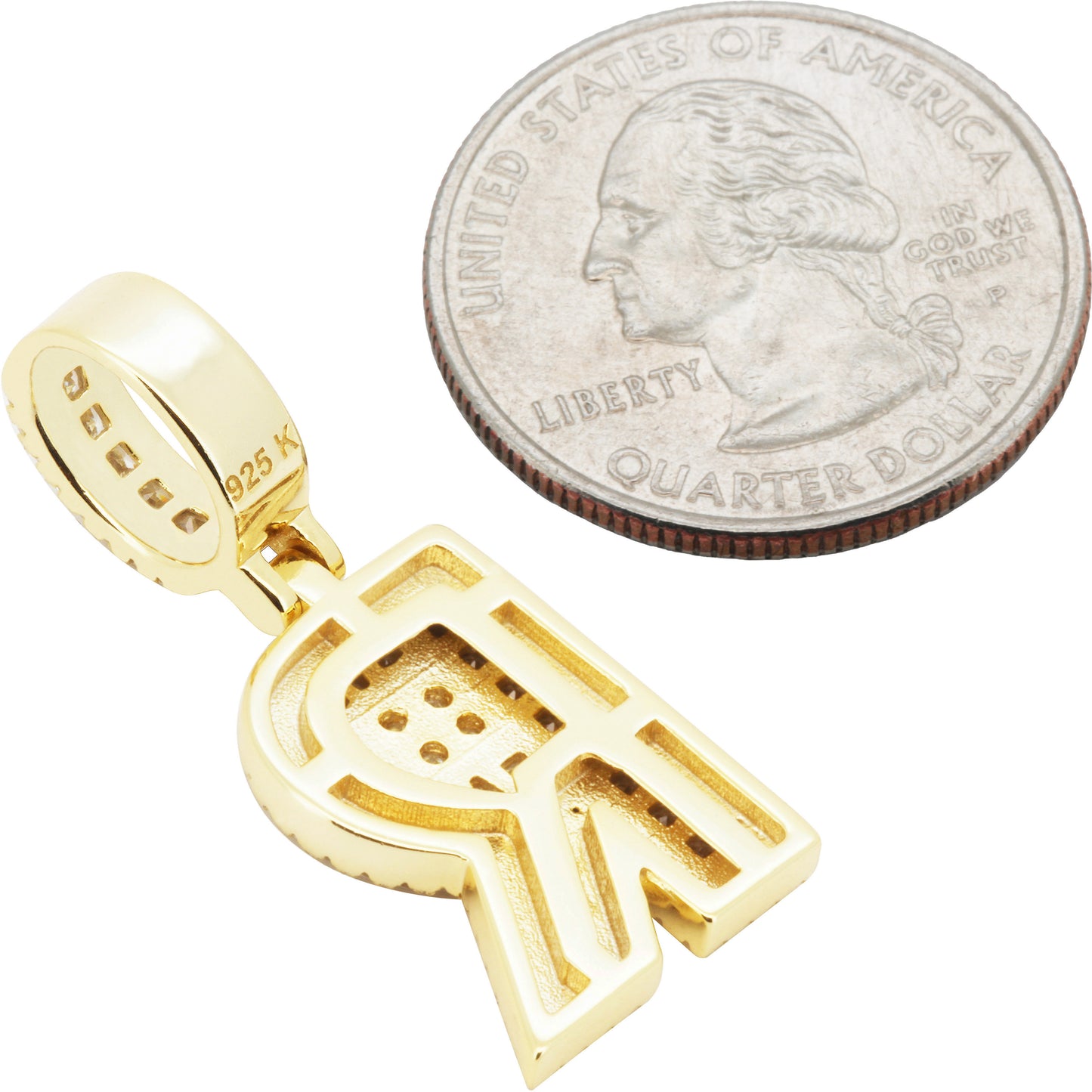 Block Letter R Pendant