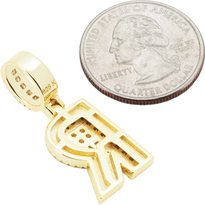 Block Letter R Pendant