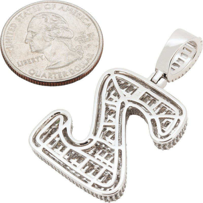 Bubble Letter Z Pendant