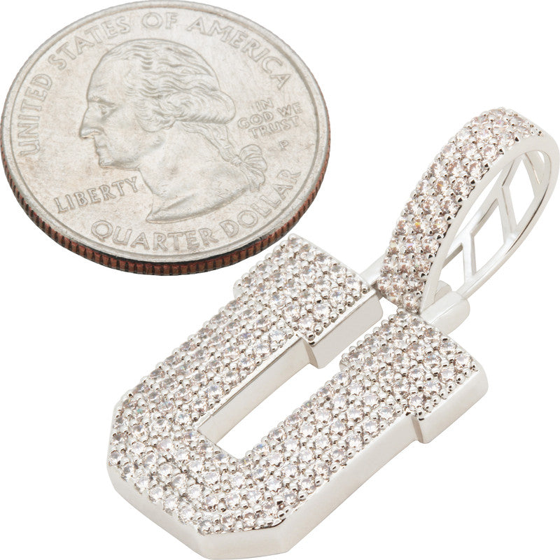 Block Letter U Pendant