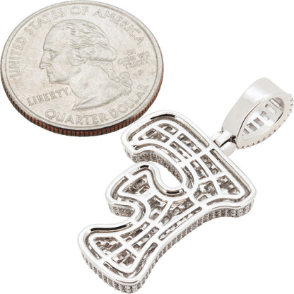 Bubble Letter F Pendant