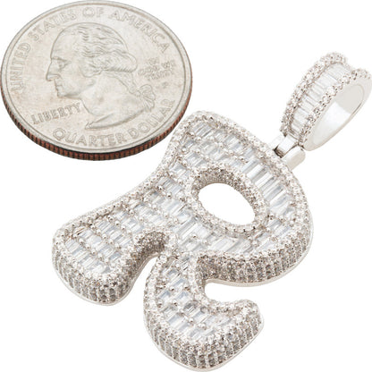 Bubble Letter R Pendant