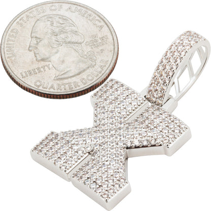 Block Letter X Pendant