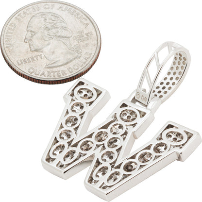 Block Letter W Pendant