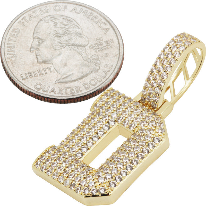 Block Letter D Pendant