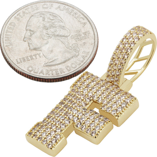 Block Letter F Pendant