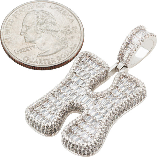 Bubble Letter H Pendant