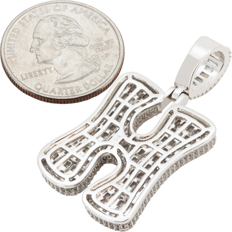 Bubble Letter H Pendant