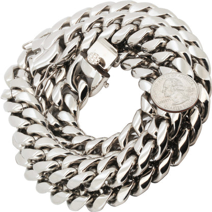 18mm Miami Cuban Link Chain 20"