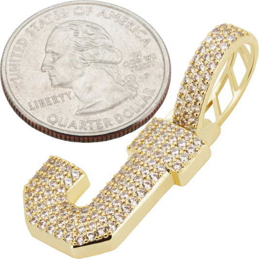 Block Letter J Pendant