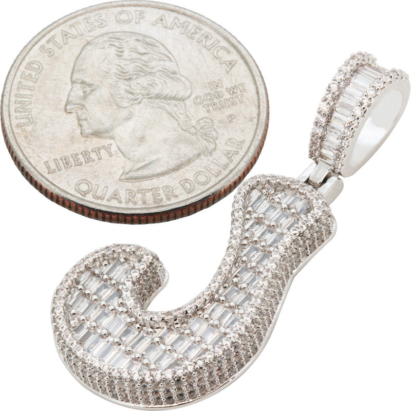 Bubble Letter J Pendant
