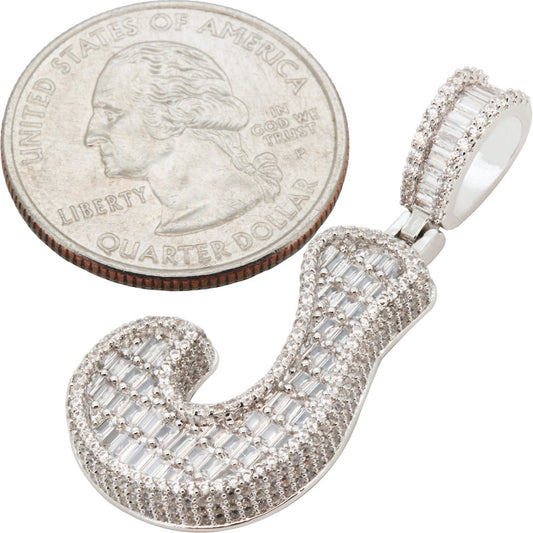 Bubble Letter J Pendant