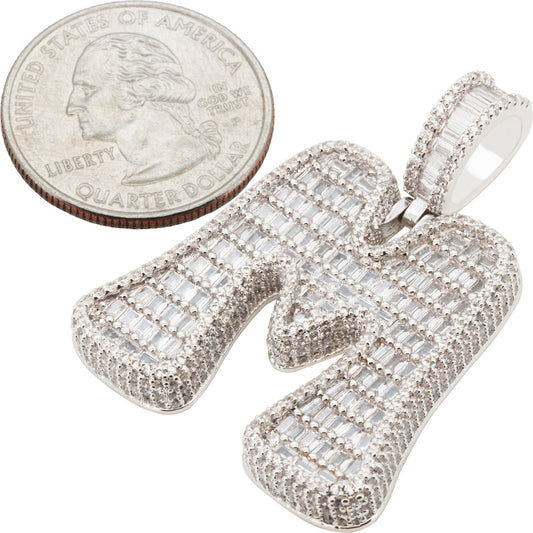 Bubble Letter M Pendant
