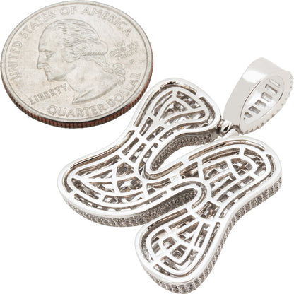 Bubble Letter N Pendant