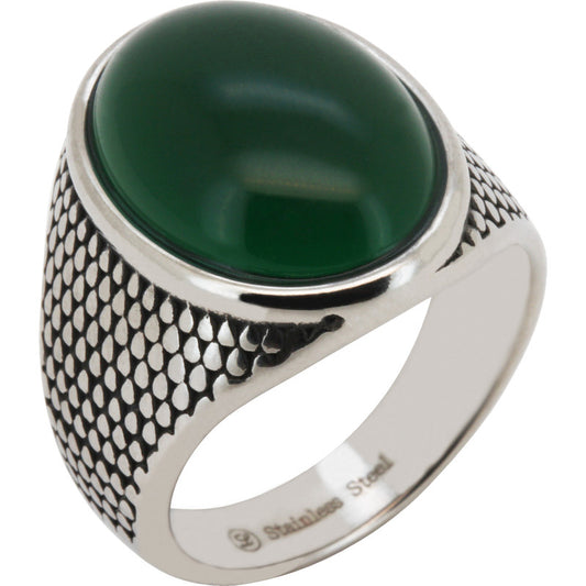 Jade Signet Ring Size 7
