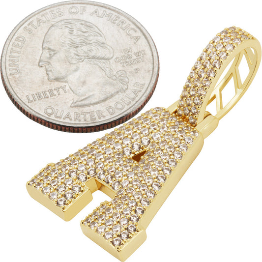 Block Letter A Pendant