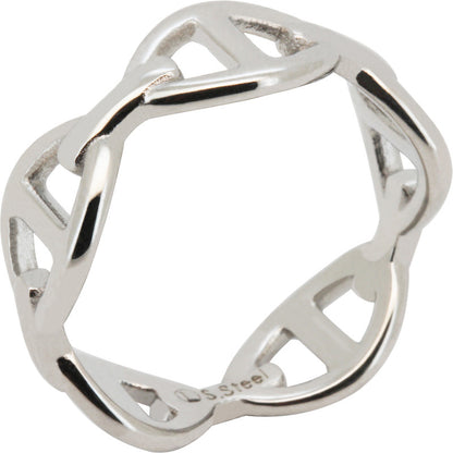 8mm Mariner Link Band Ring Size 6