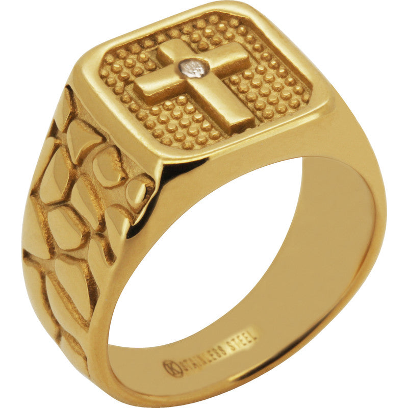 Cross Signet Ring Size 7
