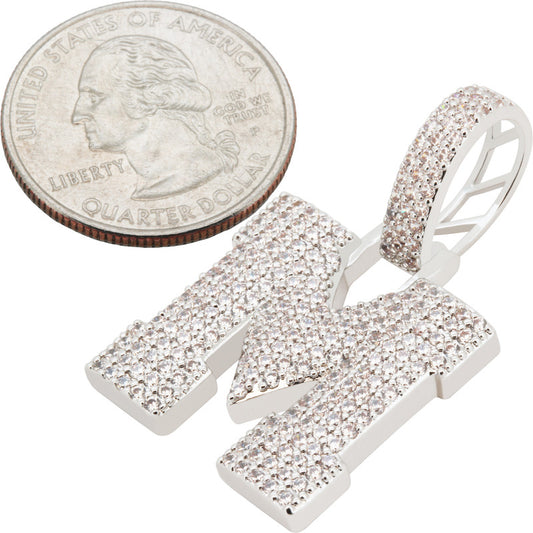 Block Letter M Pendant