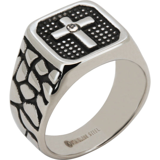 Cross Signet Ring Size 12