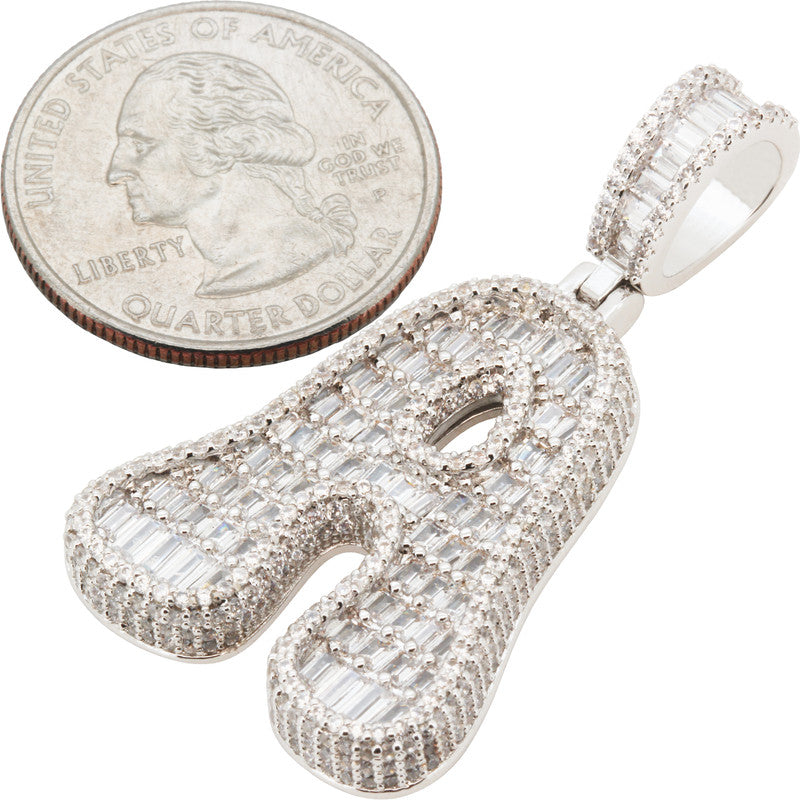 Bubble Letter A Pendant