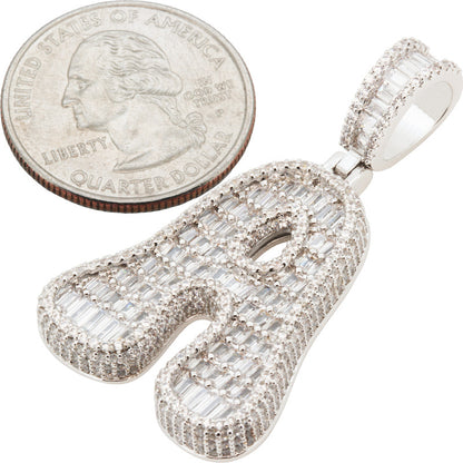 Bubble Letter A Pendant
