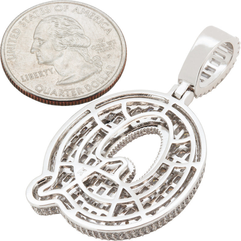 Bubble Letter Q Pendant