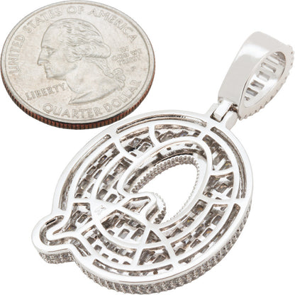 Bubble Letter Q Pendant