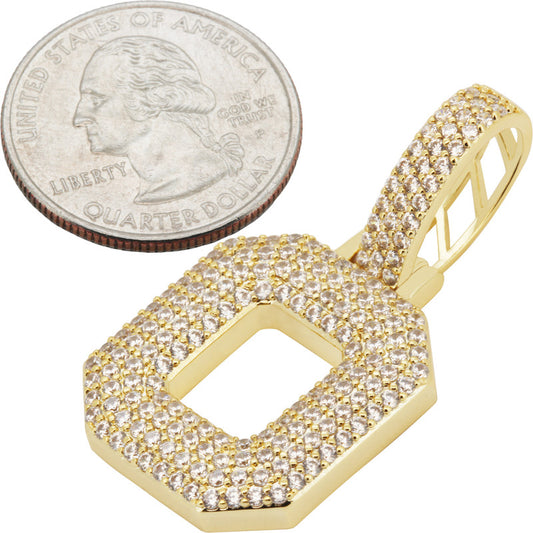 Block Letter O Pendant