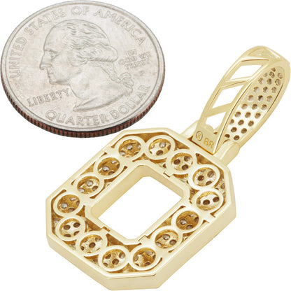 Block Letter O Pendant