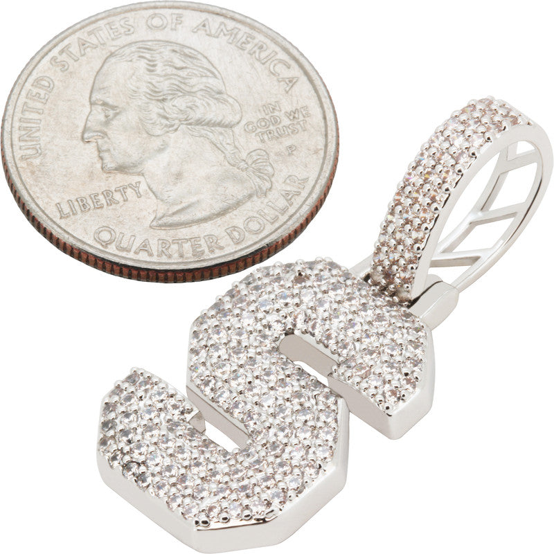 Block Letter S Pendant