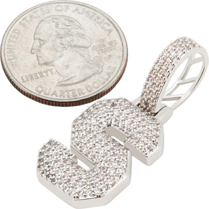 Block Letter S Pendant