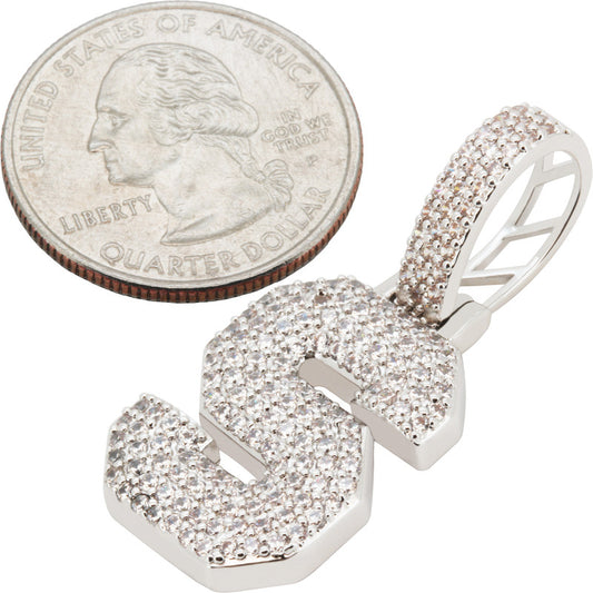 Block Letter S Pendant