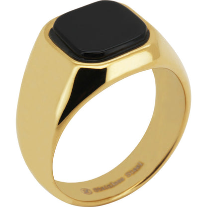Onyx Signet Ring Size 7