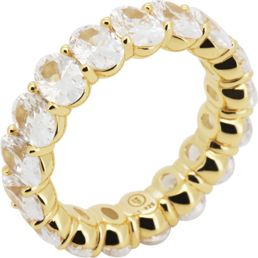 6mm Oval Eternity Ring Size 8
