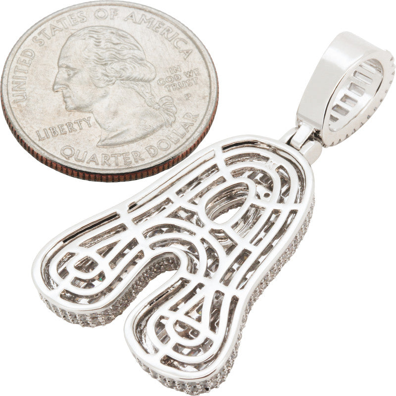 Bubble Letter A Pendant