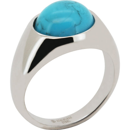 Turquoise Signet Ring Size 7