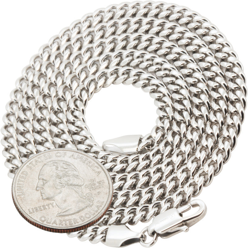 4mm Miami Cuban Link Chain 18"