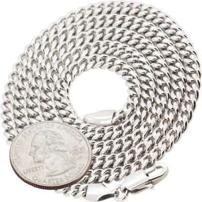4mm Miami Cuban Link Chain 18"