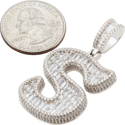 Bubble Letter S Pendant