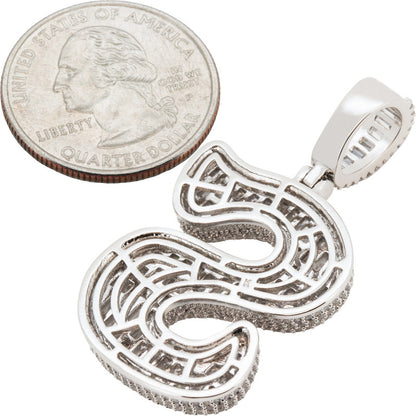 Bubble Letter S Pendant