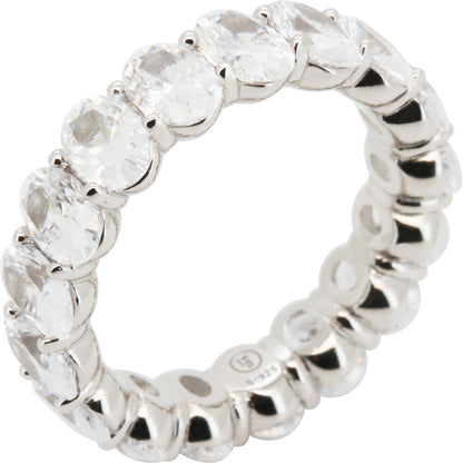 6mm Oval Eternity Ring Size 9