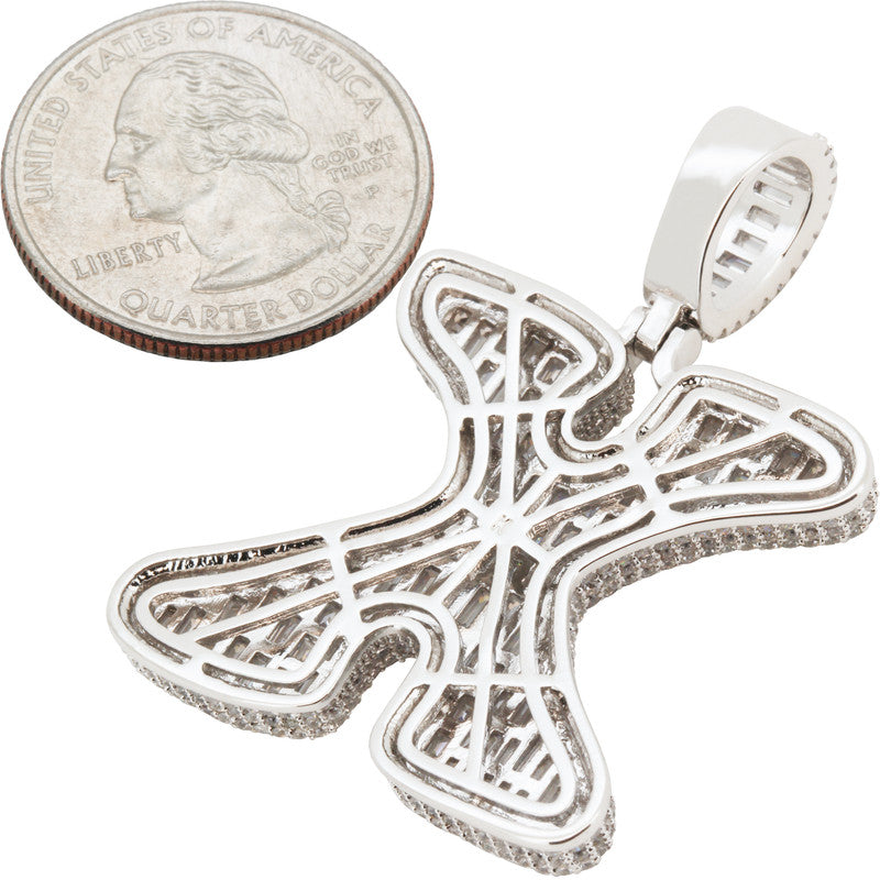 Bubble Letter X Pendant