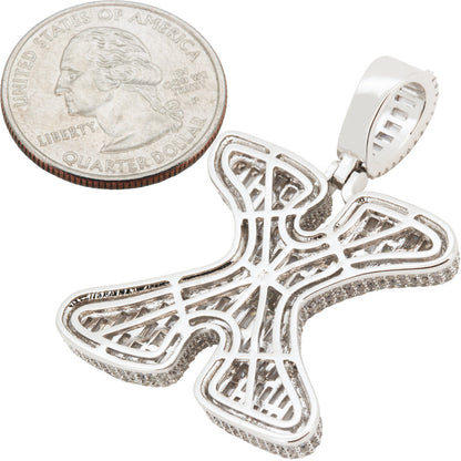 Bubble Letter X Pendant