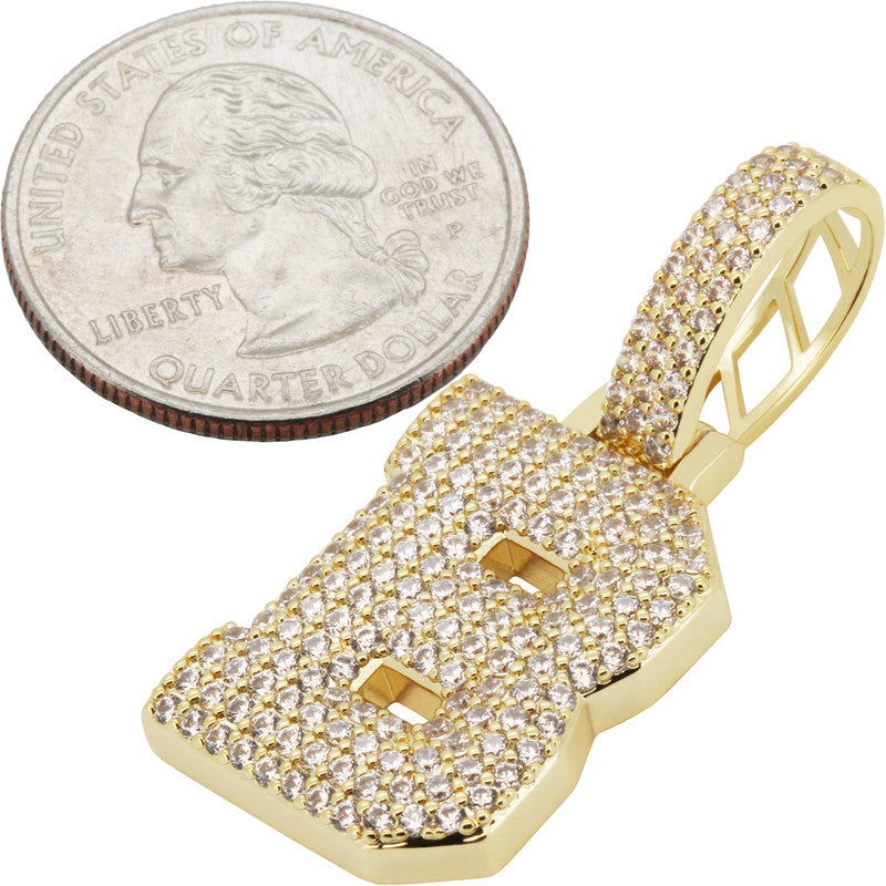 Block Letter B Pendant